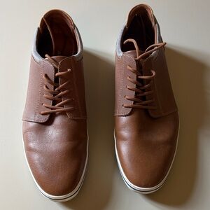 Aldo Men's Tan Brown Leather Chukka Sneakers